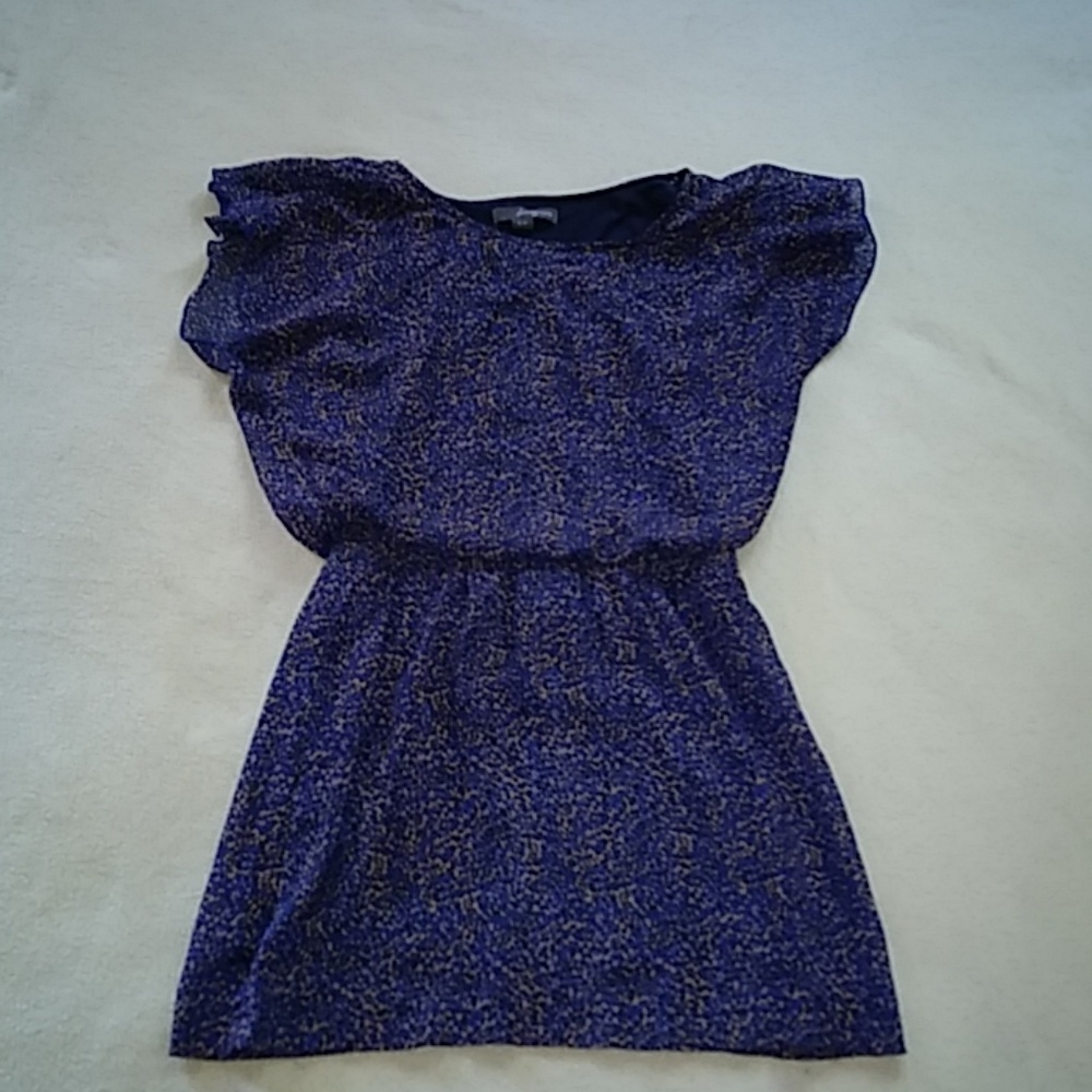 Twenty One Blue and tan dress